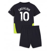 Maglie da calcio Manchester City Jack Grealish #10 Seconda Maglia Bambino 2024-25 Manica Corta (+ Pantaloni corti)